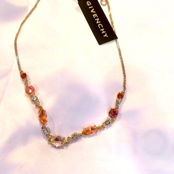 🆕Authentic Givenchy Crystal Necklace, 16" + 3" extender - Picture 3 of 8